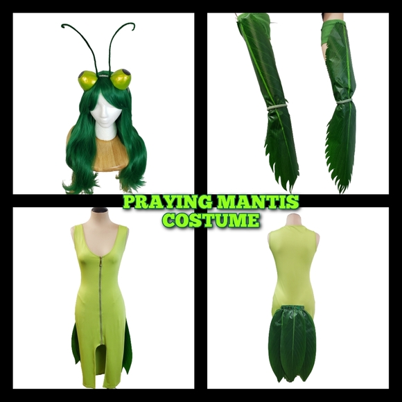 Handmade Dresses & Skirts - SOLD Bodycon Praying Mantis Bite His Head Off Halloween Costume Handmade Sz XL